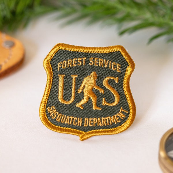 US Sasquatch Department - Iron On Embroidered Patch