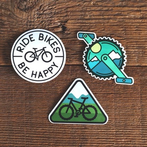 Mountain Bike Sticker Set MTB Decals for Car Windows or Bike Water ...