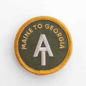 Appalachian Trail Patch: Embroidered AT Maine to Georgia Badge