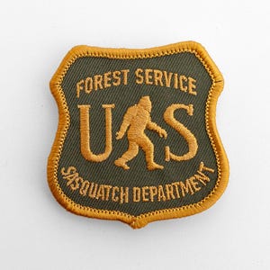 US Sasquatch Department - Iron On Embroidered Patch