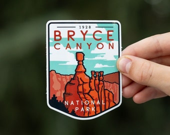 Bryce Canyon National Park - Waterproof Vinyl Sticker, UV resistant Decal
