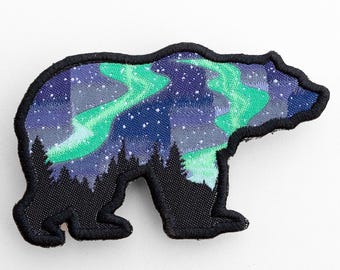 Northern Lights Grizzly Bear Patch