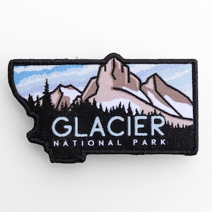Glacier National Park Woven embroidered patch