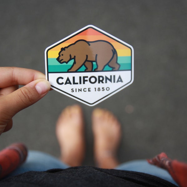 California State Bear Sticker
