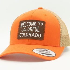 Welcome to Colorful Colorado Hat | Snap Back Retro Trucker Cap