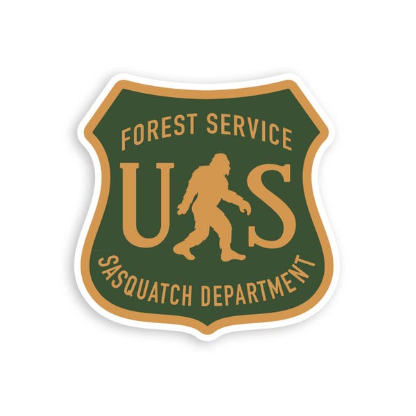 US Sasquatch Department Sticker