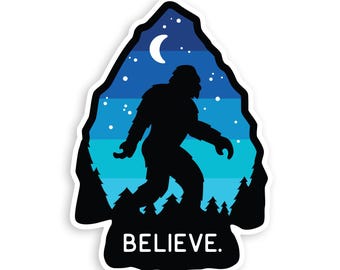 Bigfoot Believe Sticker