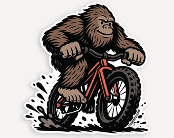 Bigfoot Mountain Bike Sticker