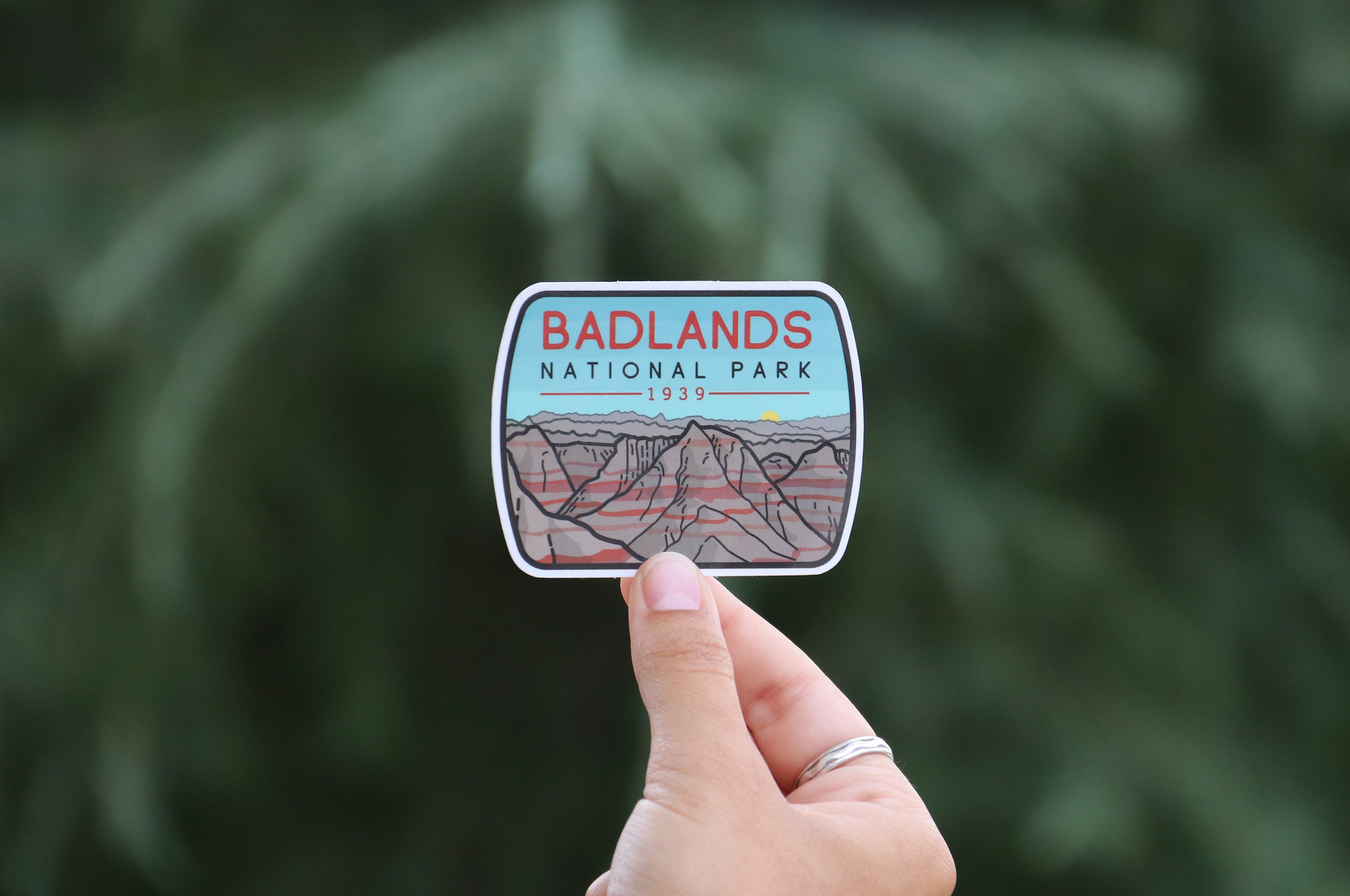 Badlands National Park - Waterproof Vinyl Sticker, UV Resistant Decal ...
