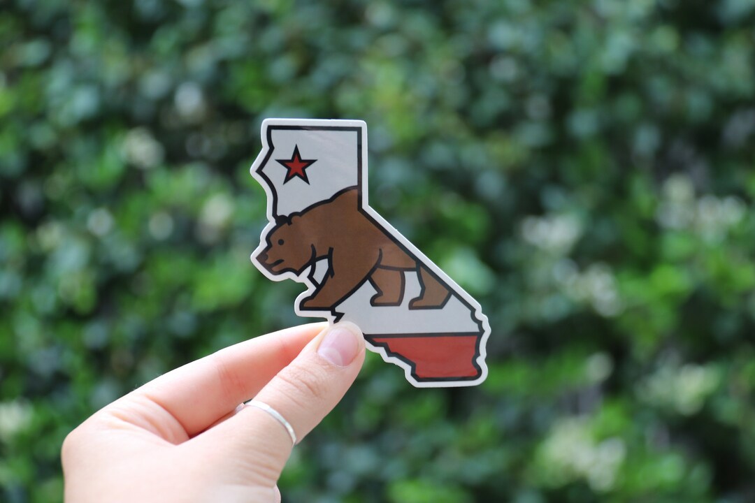 California State Waterproof Vinyl Sticker, UV Resistant Decal - Etsy
