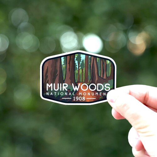 Muir Woods National Park Sticker – Premium Die-Cut Vinyl, 2.58" X 4" (Rayd Workshop)