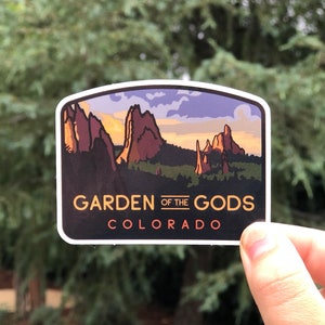 Garden of the Gods Park Sticker | Colorado Springs CO Decal | Red Rock climbing