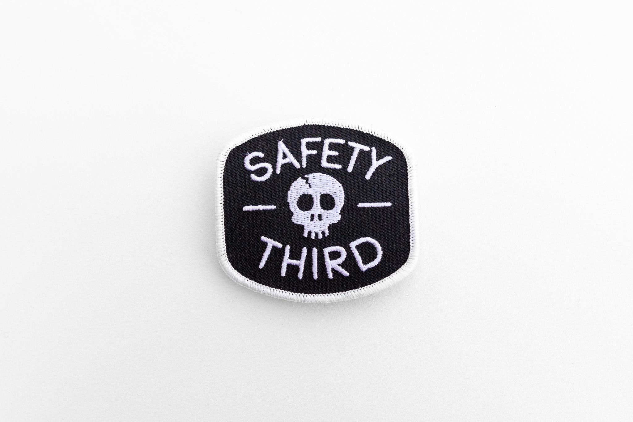 Safety Third Embroidered Patch | Safety 3rd Emblem | Heat Apply or sew on