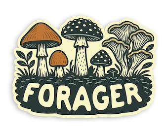 Forager Mushrooms Sticker
