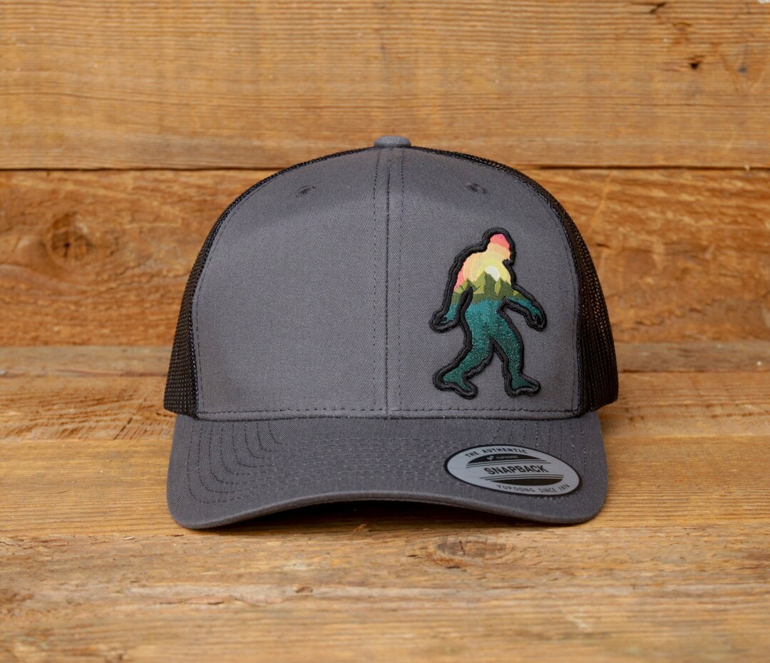Adventure Sasquatch Hat Baseball Cap With Bigfoot Walking Etsy