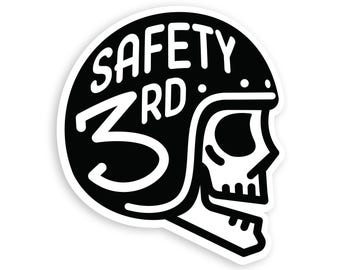 Safety 3rd Helmet Sticker