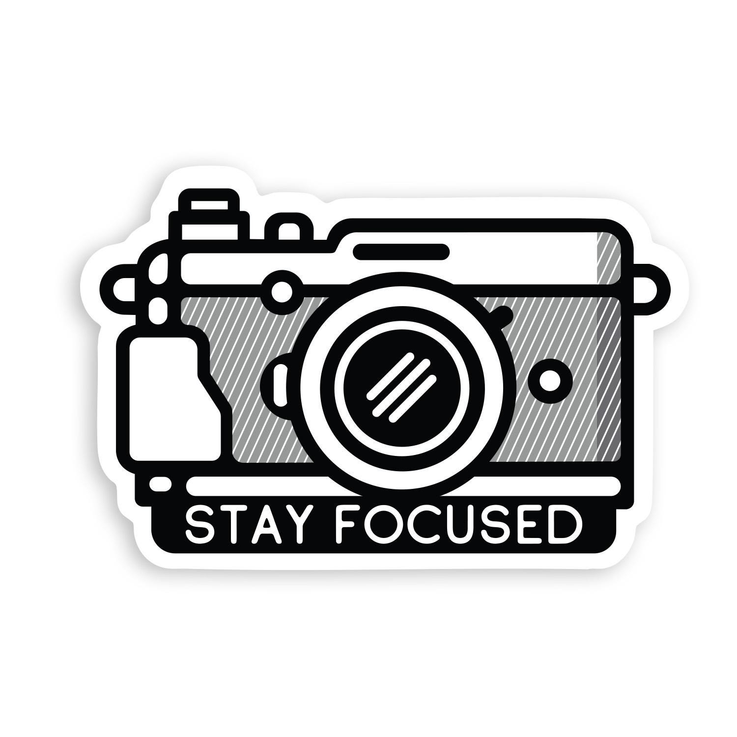 Camera Black And White Sticker