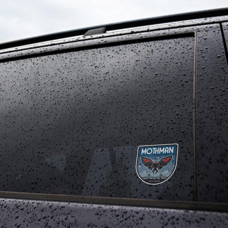 Mothman Sticker | Waterproof, Sunproof, Decal | Point Pleasant Mothman ...