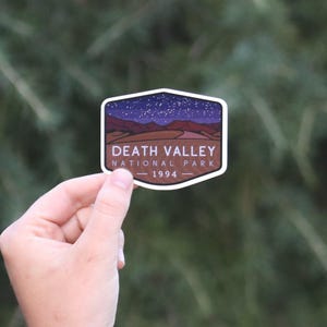 Death Valley National Park at night Sticker