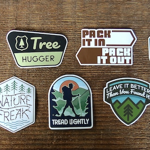 Conservation Sticker Pack | Conserve our public & private lands | Waterproof Vinyl Sticker, UV resistant Decal