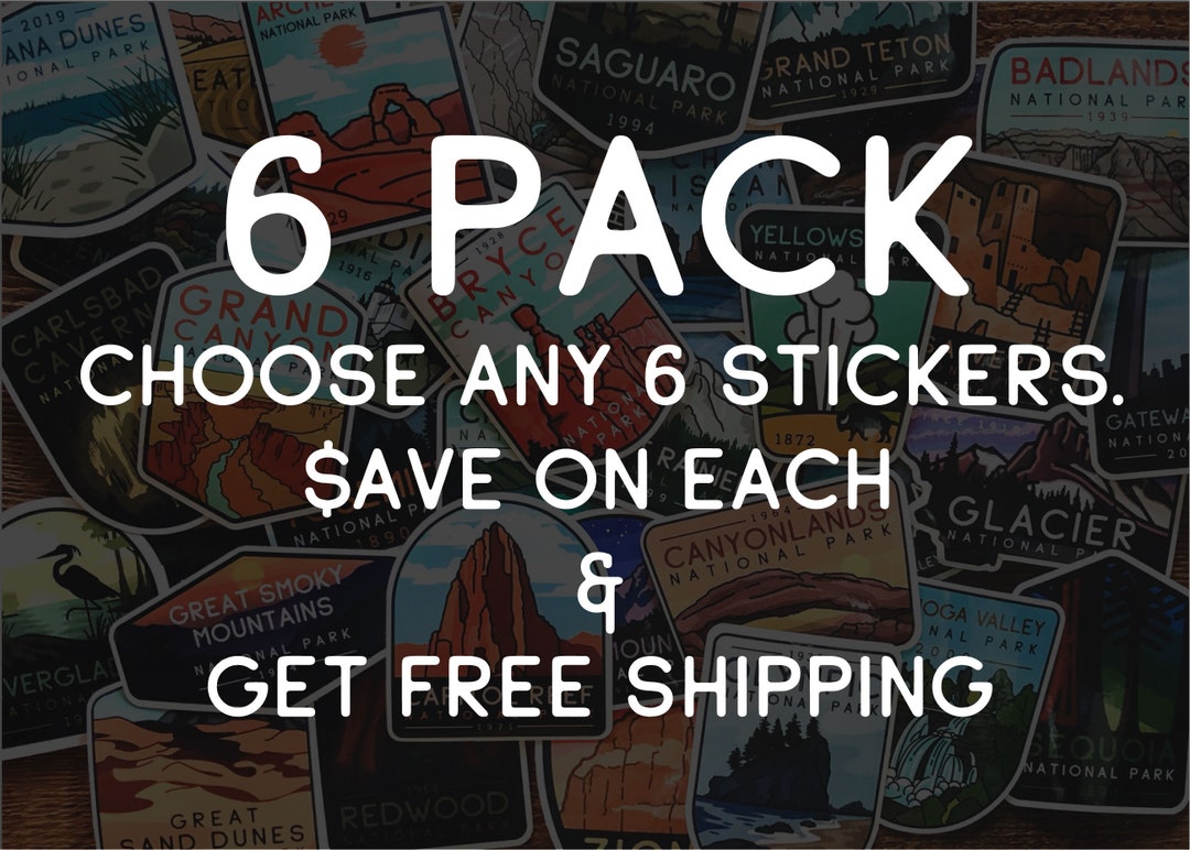 Choose Any 6 - Sticker Pack - Etsy
