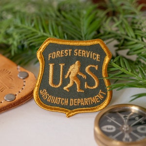 US Sasquatch Department Iron On Embroidered Patch image 4