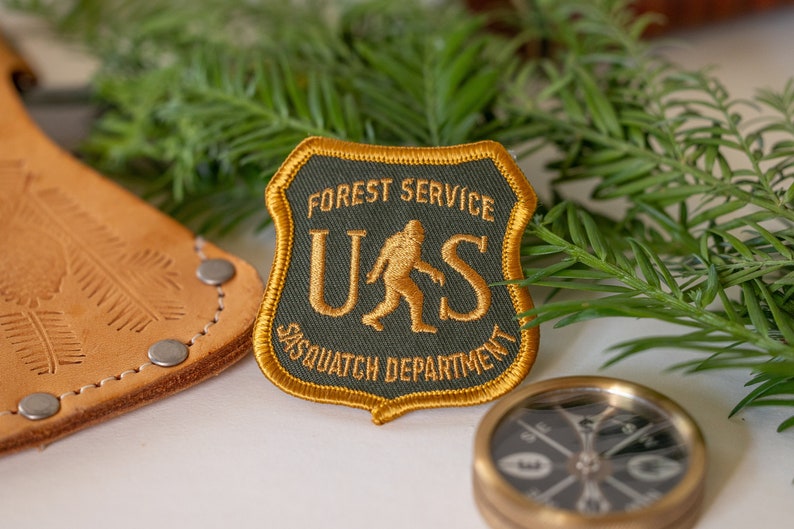 US Sasquatch Department Iron On Embroidered Patch image 4