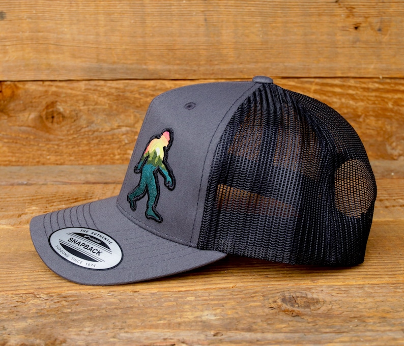 Adventure Sasquatch Hat Baseball Cap With Bigfoot Walking Etsy