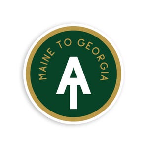 Maine to Georgia AT Vintage Appalachian Trail Sticker | Waterproof Vinyl, UV resistant Decal | The gift for AT Hikers