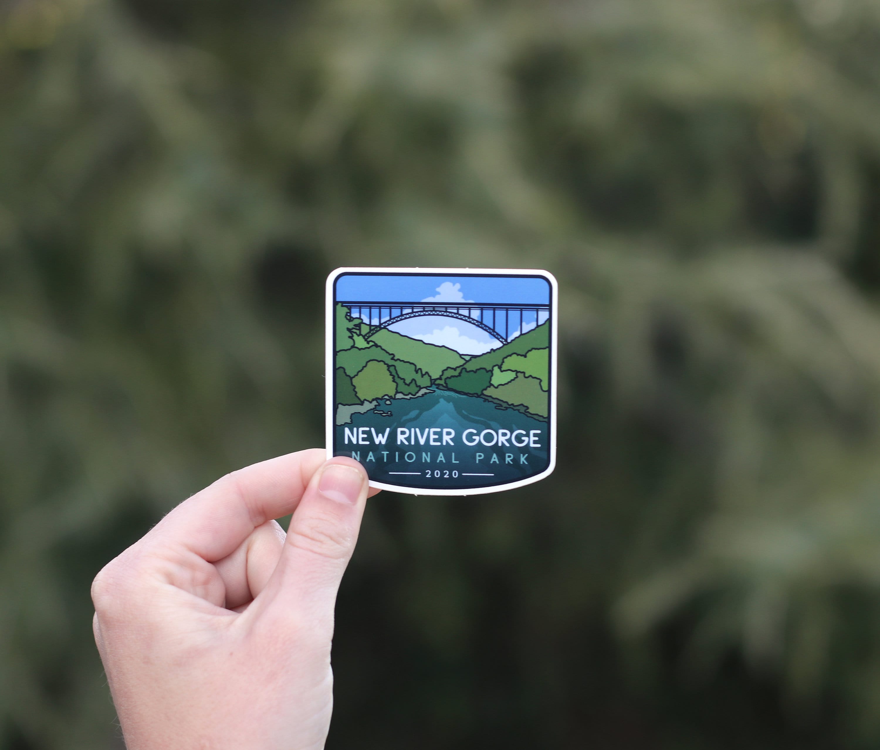 New River Gorge National Park - Waterproof Vinyl Sticker, UV resistant Decal