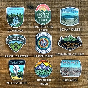 National Park Sticker Set Waterproof Vinyl Sticker, UV resistant NP Decal Choose as few or many of your favorite parks as you like image 7