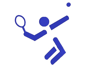 Tennis, borduurbestand sport, machinaal borduren, borduren sport, cadeaus voor tennissers, tennissers, borduurpatroon