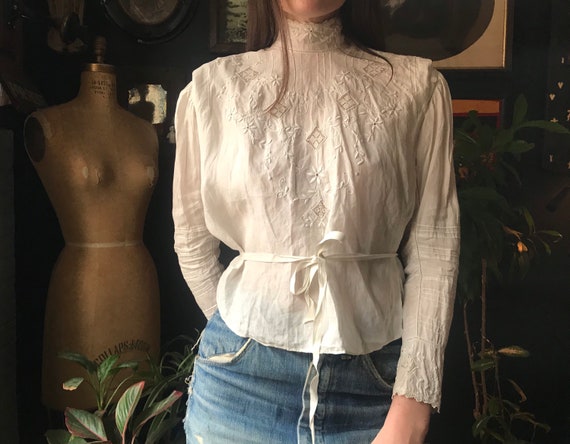 Edwardian White Blouse