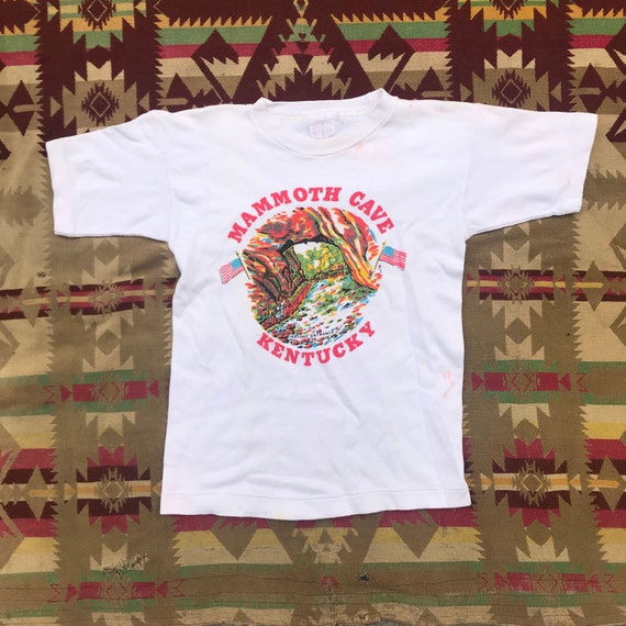 Mammoth Cave Kentucky Vintage 50s 60s Souvenir T-S