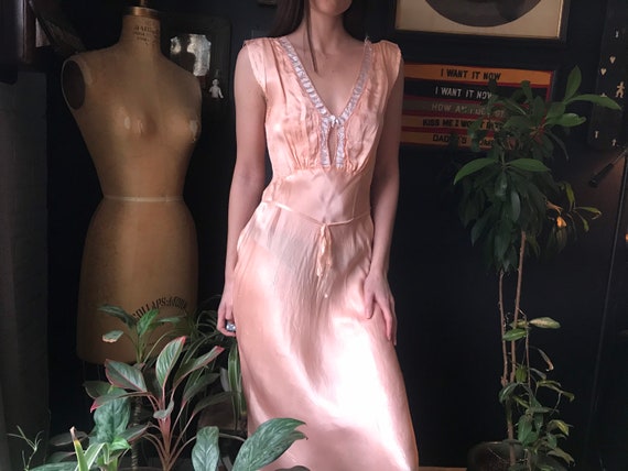 Pink Night Gown Slip Dress