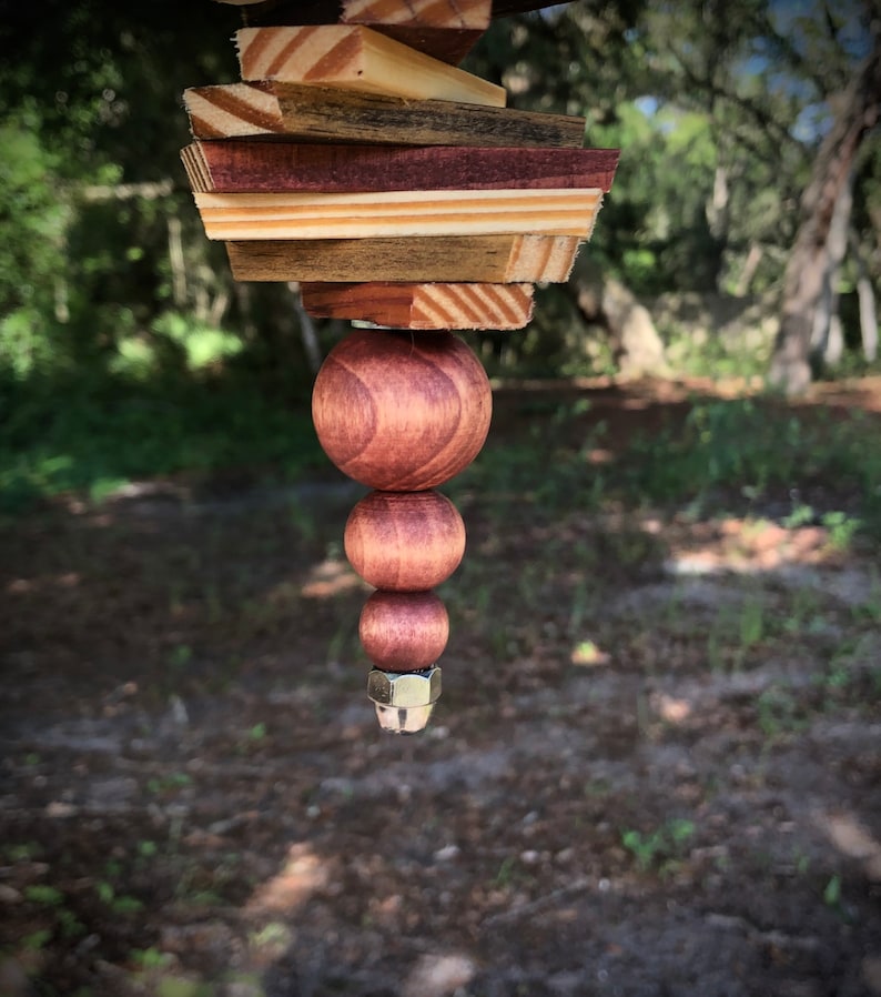 Wooden Spiral Wind Spinner Etsy