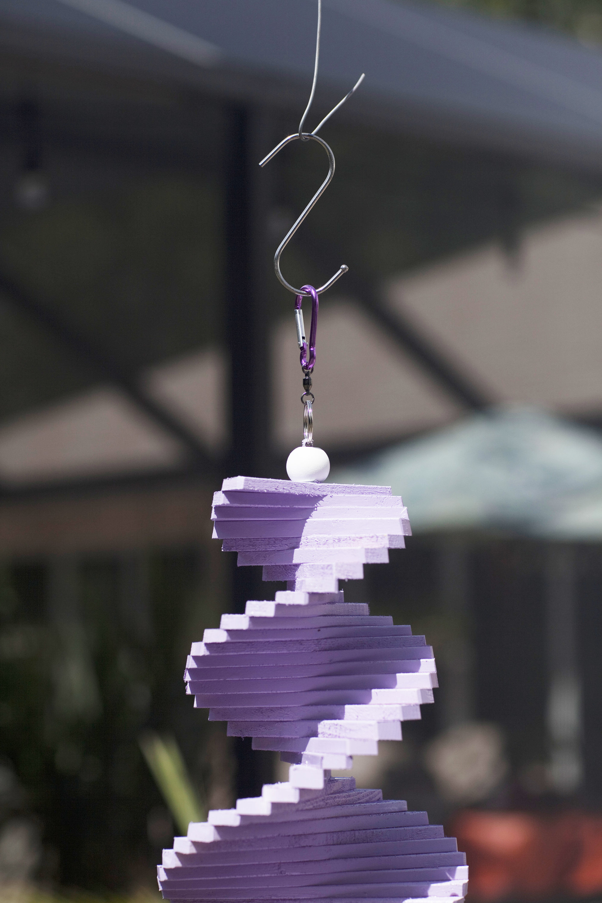 Colorful Wooden Spiral Wind Spinner Etsy