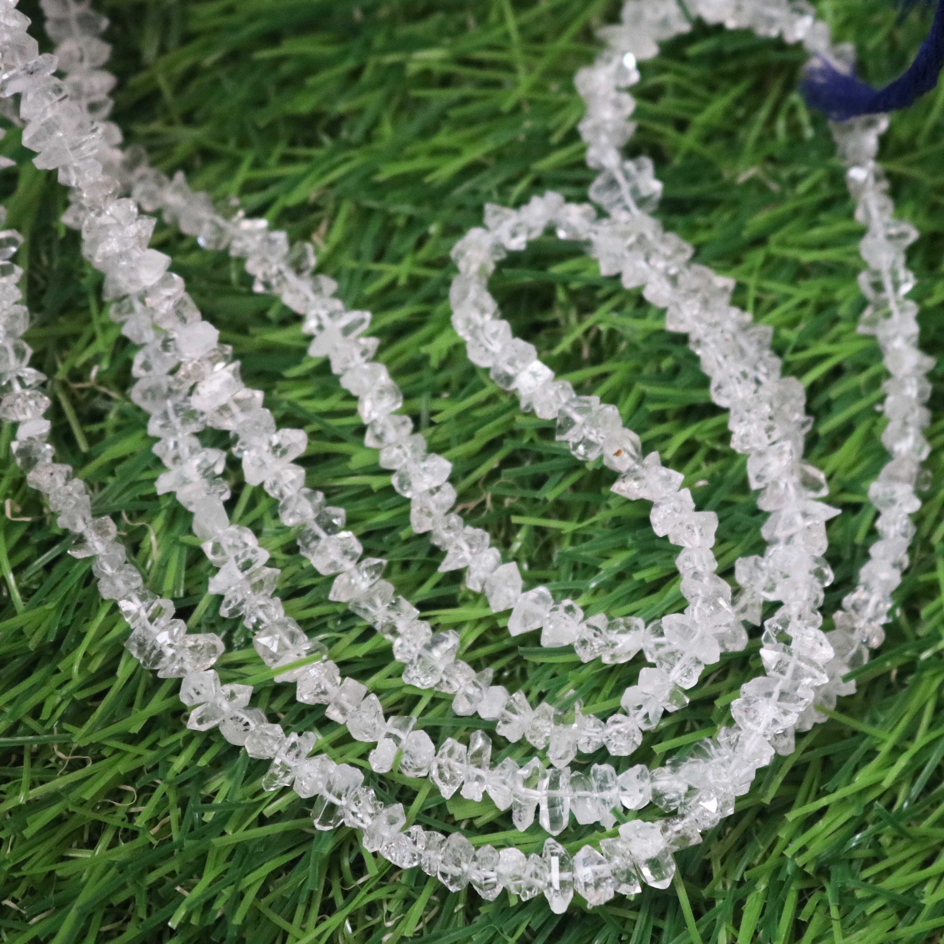 Perline Di Diamanti Herkimer: Forniture Per Gioielli In Pietra Grezza (4 Mm-6 Mm, 16 Pollici) - Italia - Foto 5