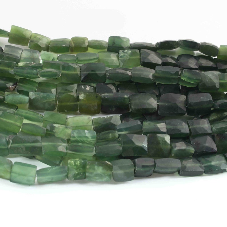 1 Strand Seraphinite Chicklet Shape Beads faceted Gemstone Etsy