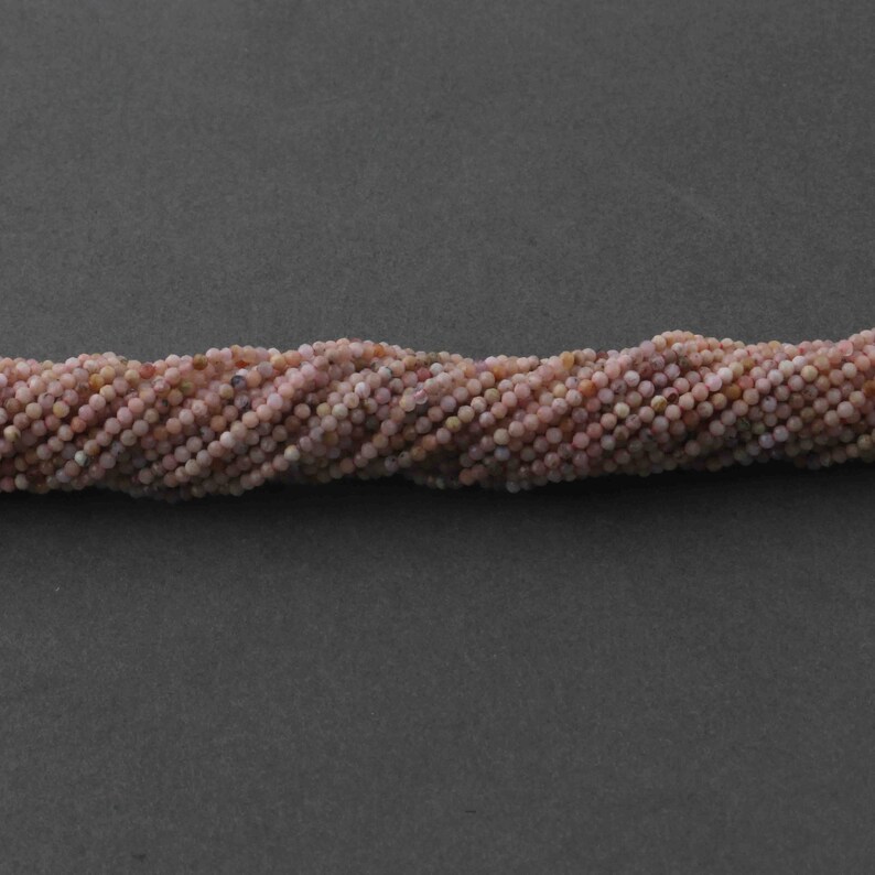 5 Strands Shaded Pink Opal Rondelles,Faceted Tiny Rondels Beads Gemstone beads,jewelry making supplies 2mm 13inch Long GB158
