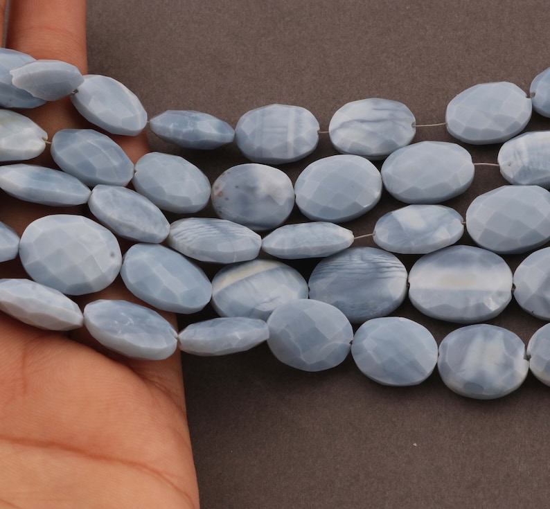 jewelry making supplies 16mmx12mm 8 inches SP756 1 Strand Bolder Opal Oval Beads Faceted Blue Oregon Oval beads