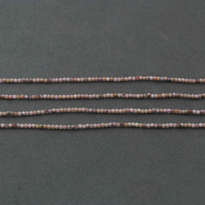 5 Strands Shaded Pink Opal Rondelles,Faceted Tiny Rondels Beads Gemstone beads,jewelry making supplies 2mm 13inch Long GB158