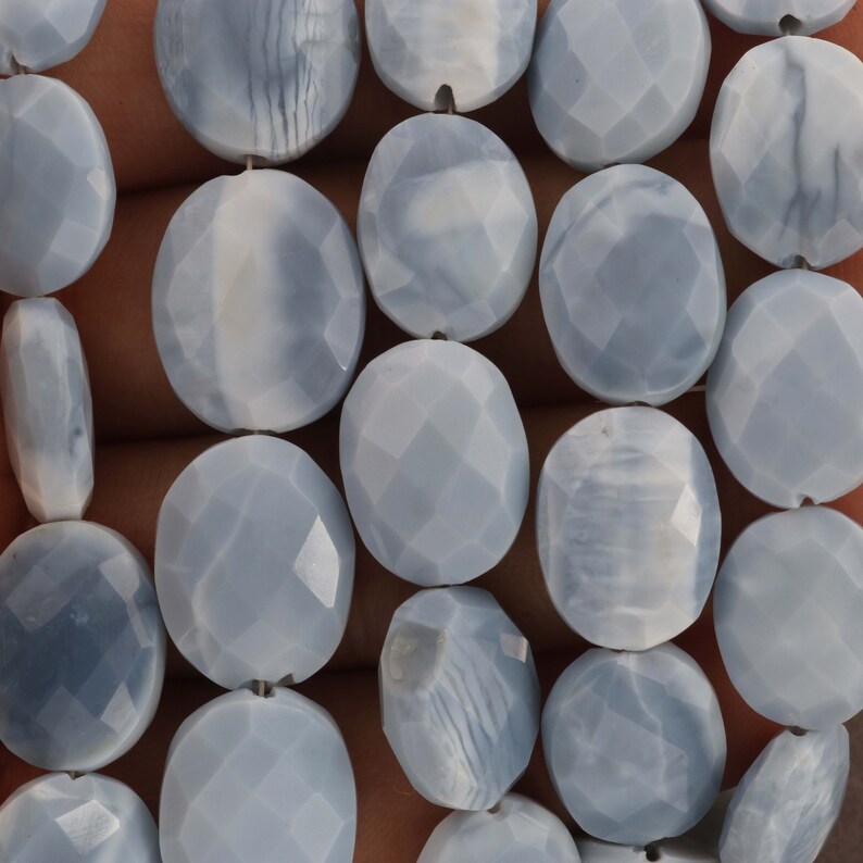 jewelry making supplies 16mmx12mm 8 inches SP756 1 Strand Bolder Opal Oval Beads Faceted Blue Oregon Oval beads