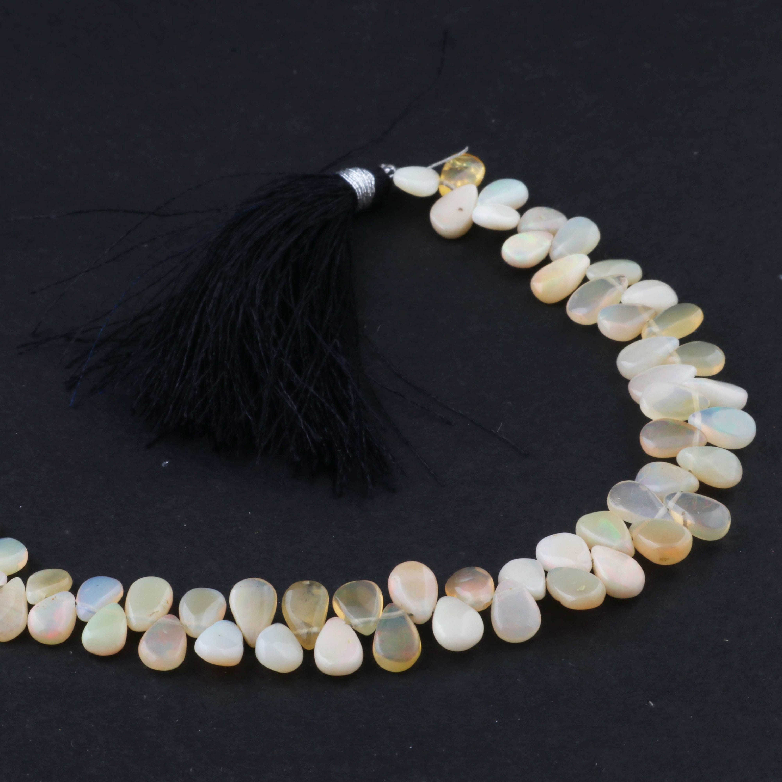 1 Long Strand Ethiopian Welo Opal Pear Shape Beads Multi | Etsy