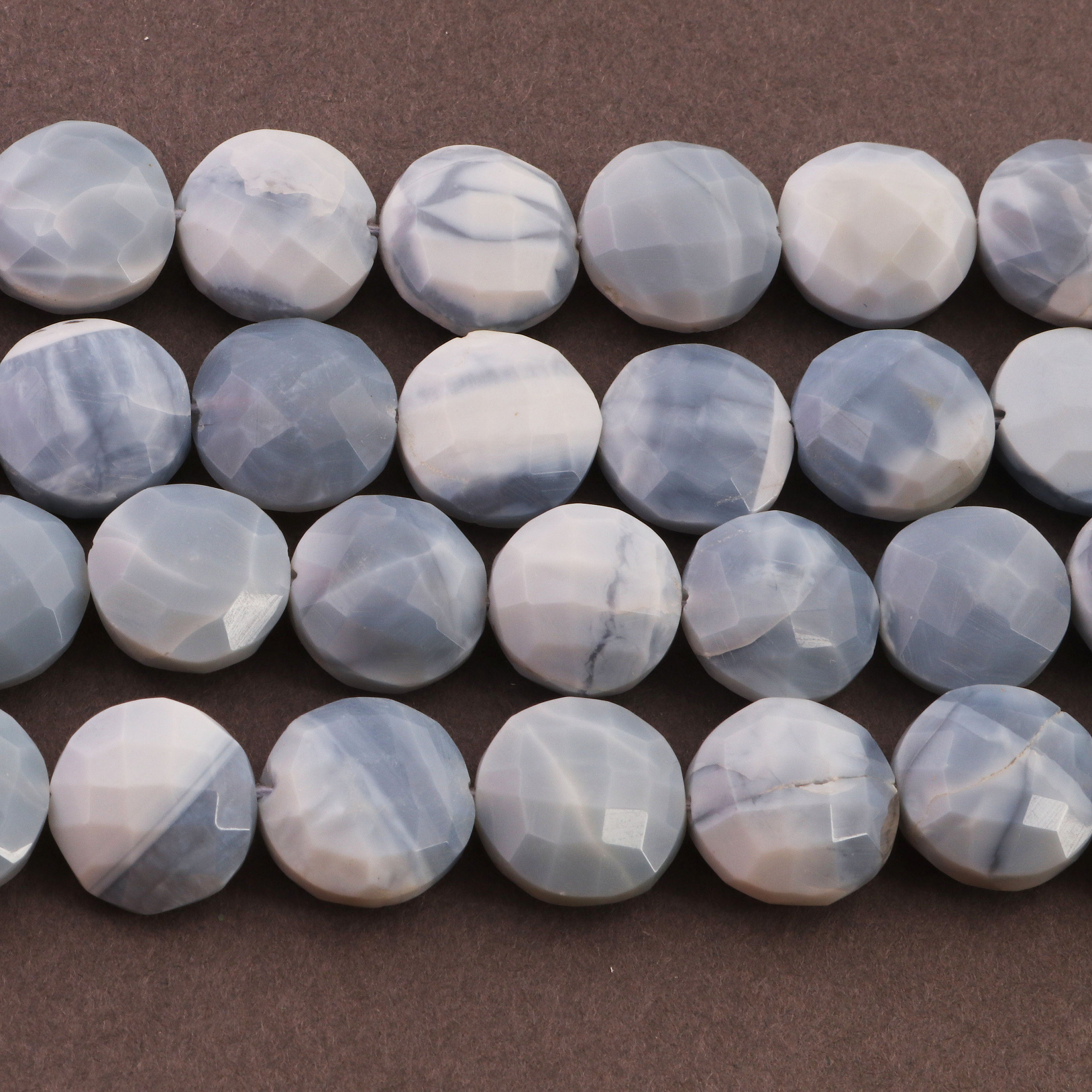 jewelry making supplies 20mm-24mm  10 inches  SP0215 1  Strand Bolder Opal Coin Shape Beads,Faceted Blue Oregon Pear beads