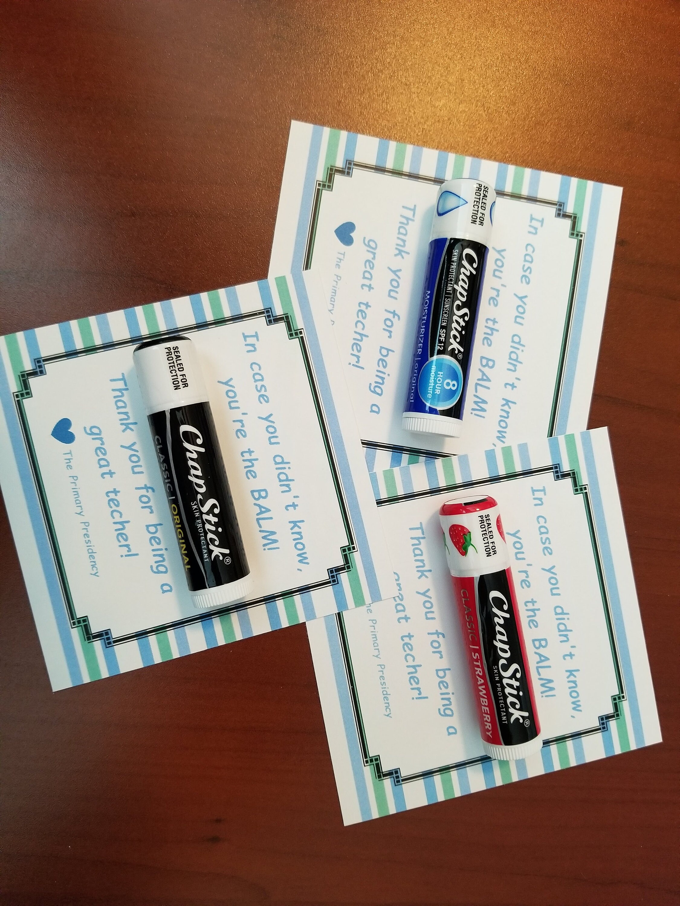 Teacher Appreciation Gift Tags Lip Balm - Etsy