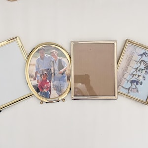 Gold 8x10 Photo Frame, Wood 8x10 Photo Frame, Gold Photo Frame, 8x10 Brass Frame, 8x10 Gold Frame, Vintage Frames