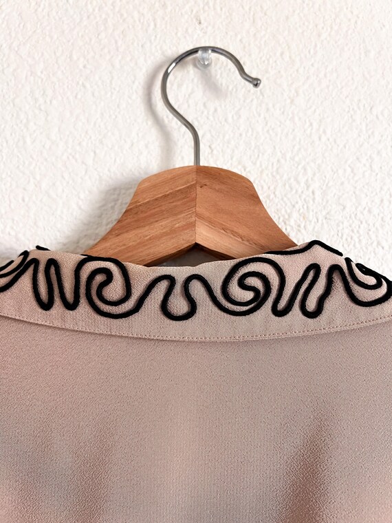 Light Brown Embellished Button Up, Contemporary B… - image 9