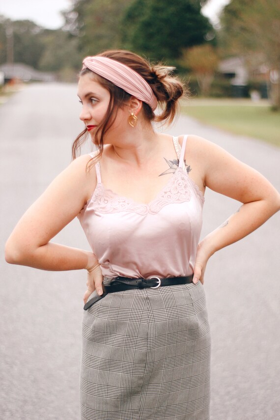Vintage Pink Camisole, Lacy Pink Camisole, Vintage