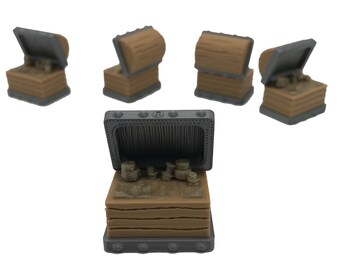 Jeu de rôle coffre au Trésor ouvert x 5